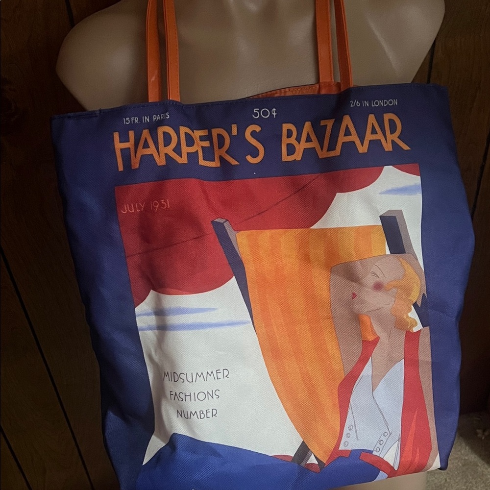 Blue and Orange Tote Bag